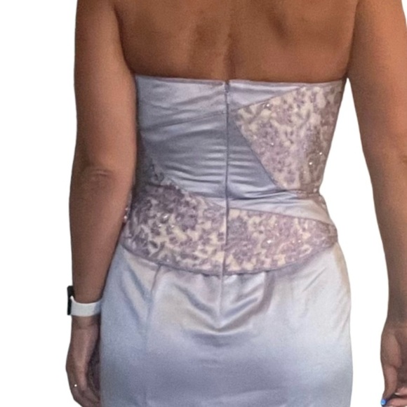 Jovani Lavender Strapless Gown - Picture 5 of 5